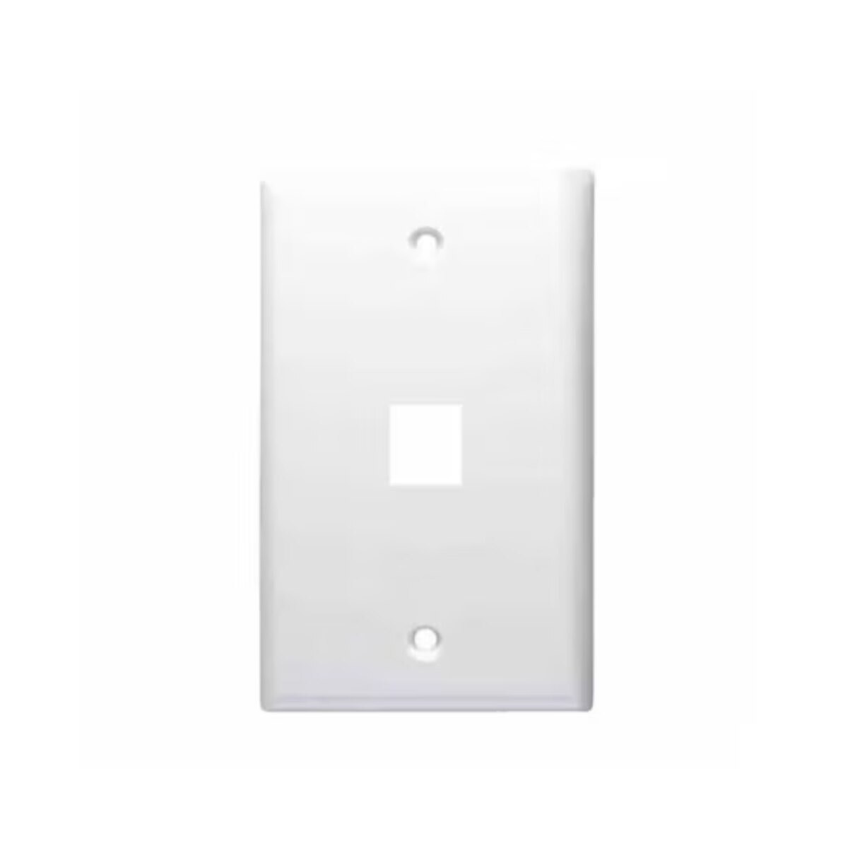 Keystone Plate 1 Port, Ultra White, UL